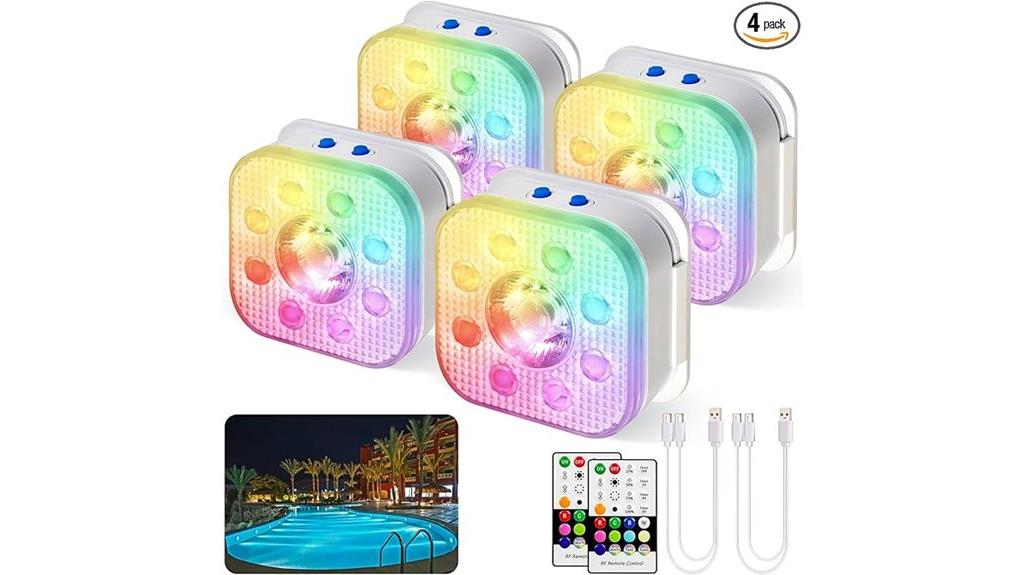 rechargeable waterproof floating lights