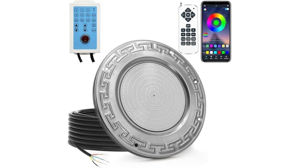 remote controlled pool lighting