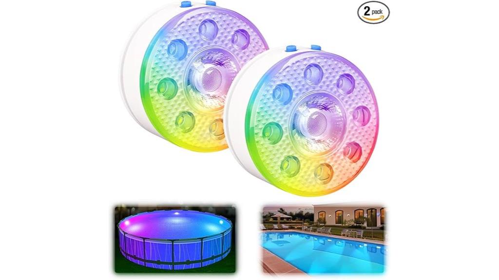 rgb underwater pool lights