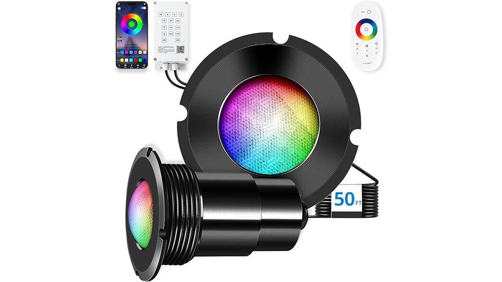 rgbw inground pool lighting