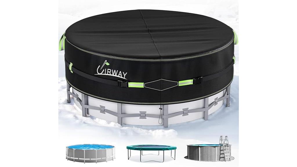 round winter pool cover