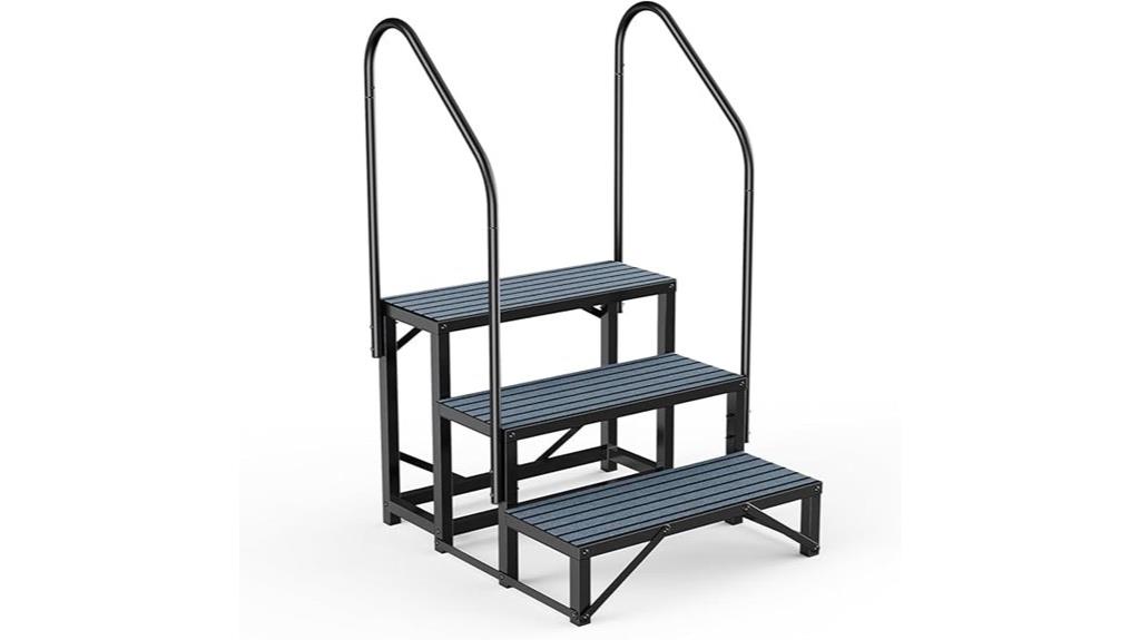 rv spa steps handrail