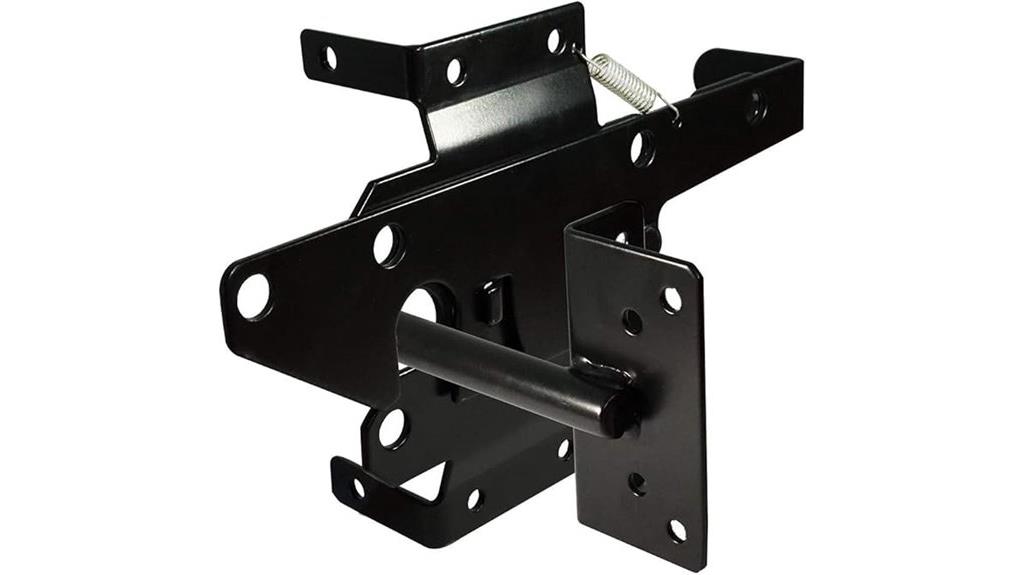 self locking fence gate latch