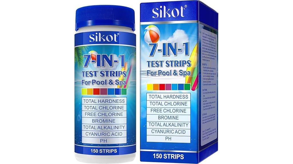 seven in one pool test strips