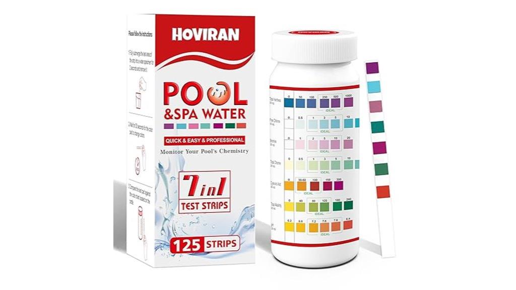 seven in one pool test strips