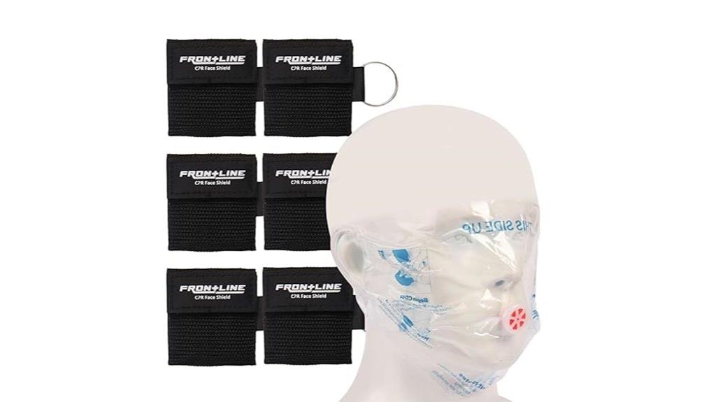 six pack cpr face shields