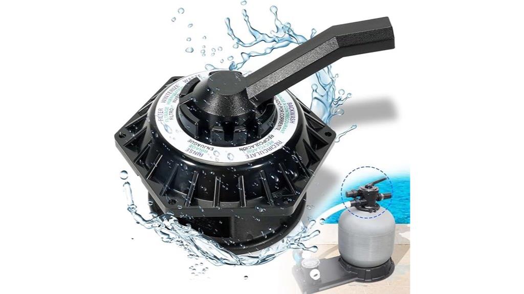 six port pool valve