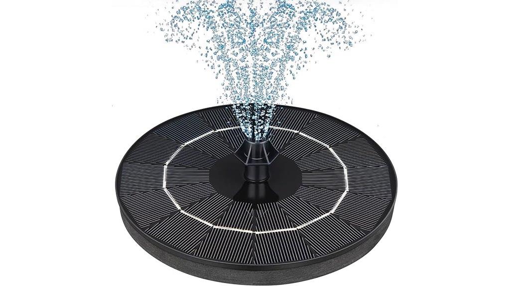 solar fountain with nozzle