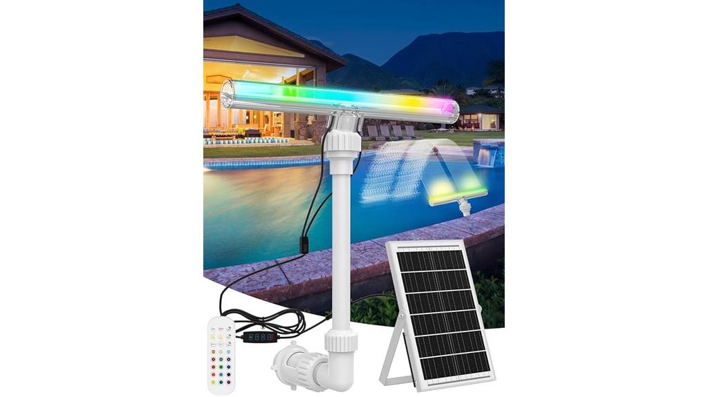 solar led pool fountain