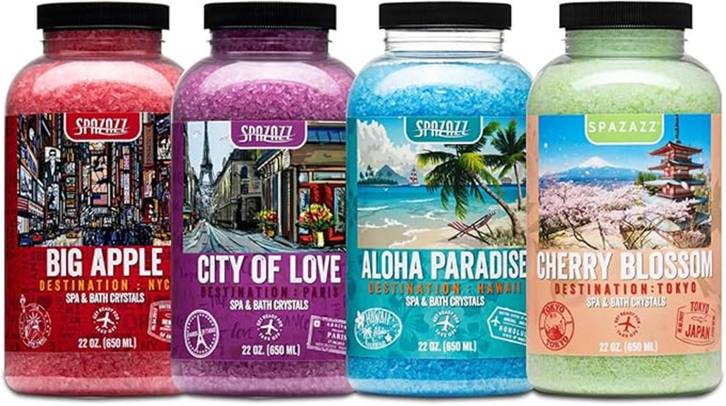 spa aromatherapy bath crystals
