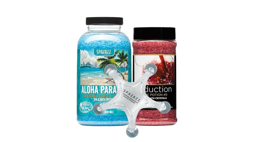 spa bath salt crystals