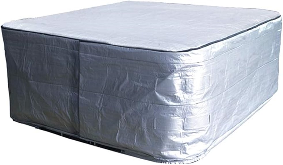 spa cover with dimensions