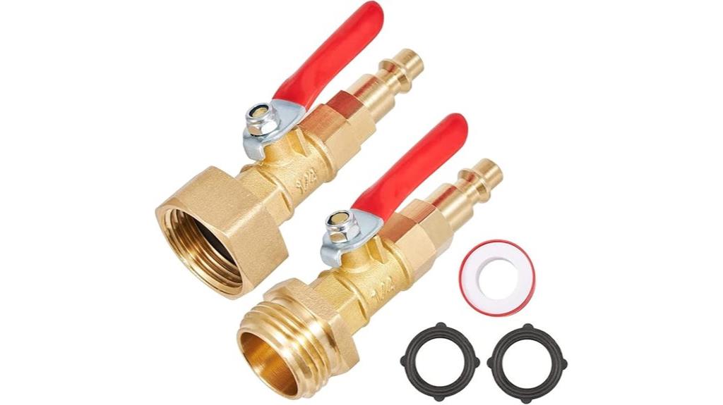 sprinkler system winterization adapter