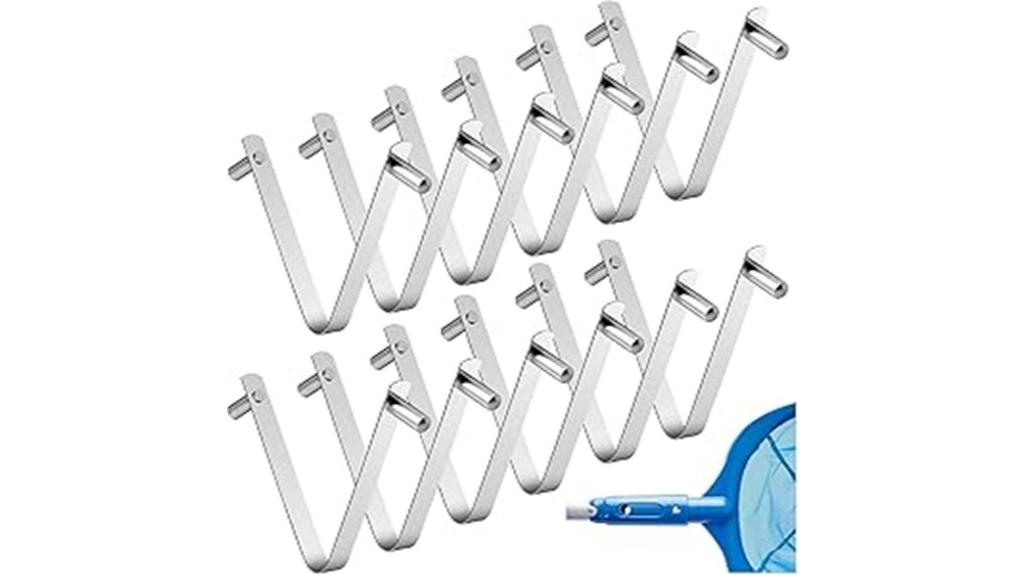 stainless steel pool clips