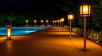 stylish solar pool lighting