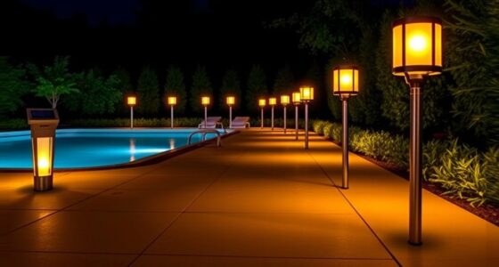 stylish solar pool lighting