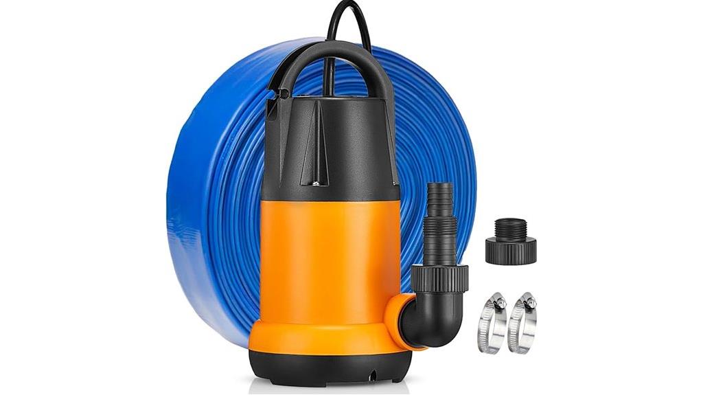 submersible pump with hose