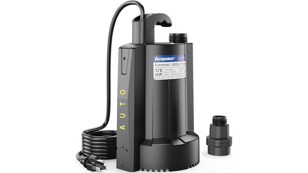 submersible water pump with hose