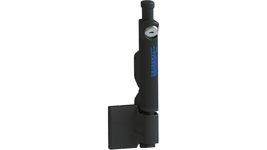 tall black pool latch