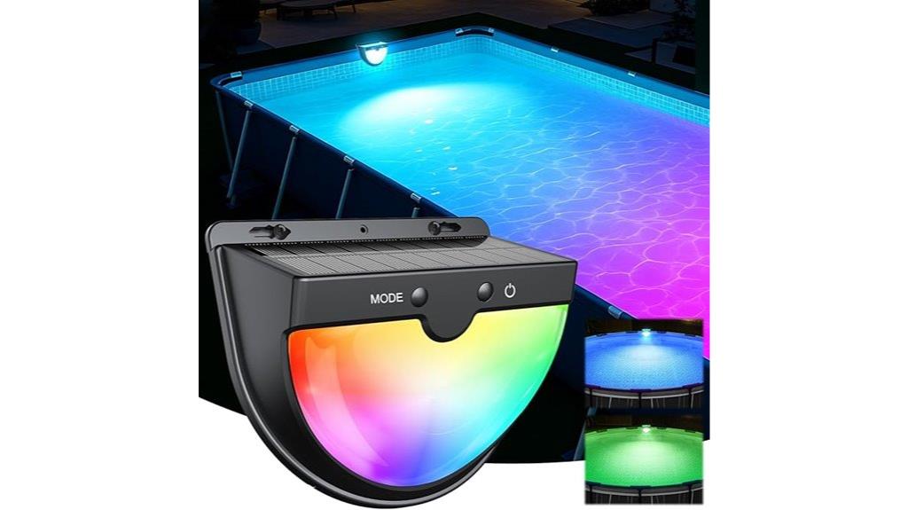 ten mode solar pool lighting