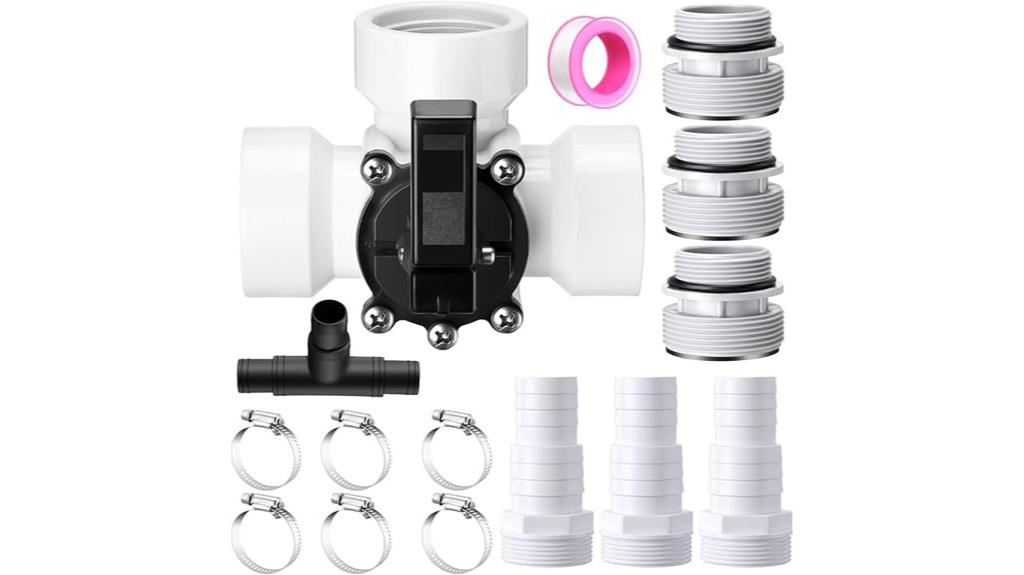 three position pool diverter