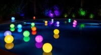 top floating pool lighting