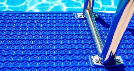 top pool ladder safety mats