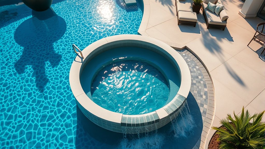 top pool spillway bowls