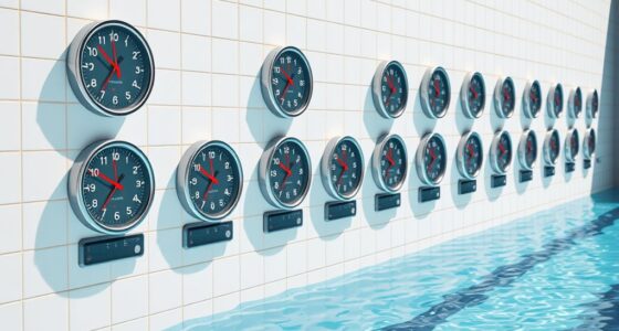 top swimming pool clocks