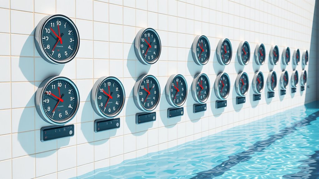 top swimming pool clocks