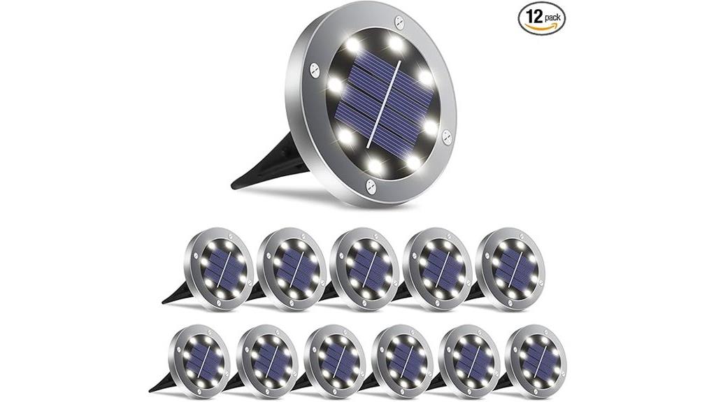 twelve waterproof garden lights