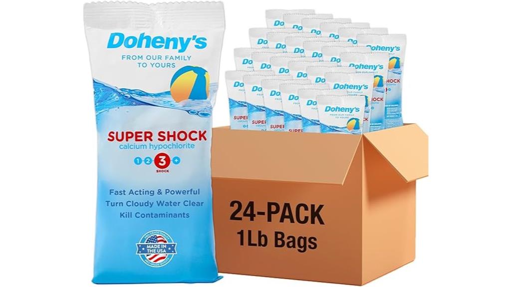 twenty four pack pool shock