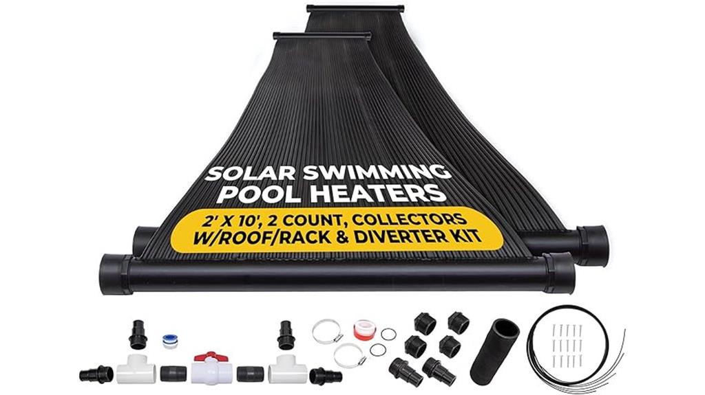 two panel solar heater