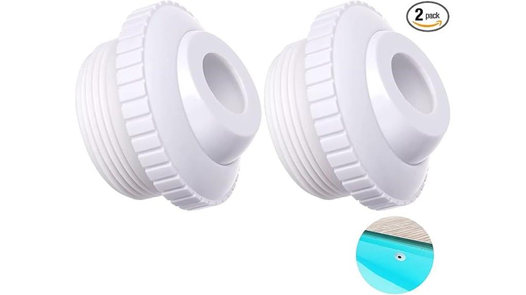 two pool jet nozzles