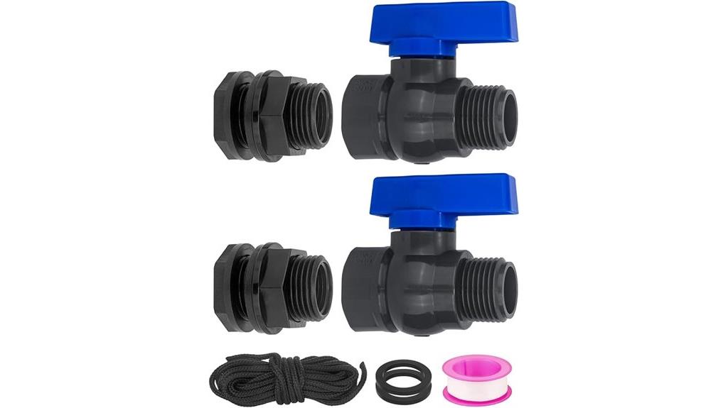 two pvc spigot kits