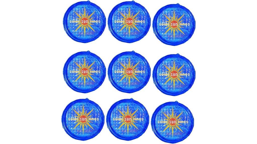 uv resistant solar pool rings