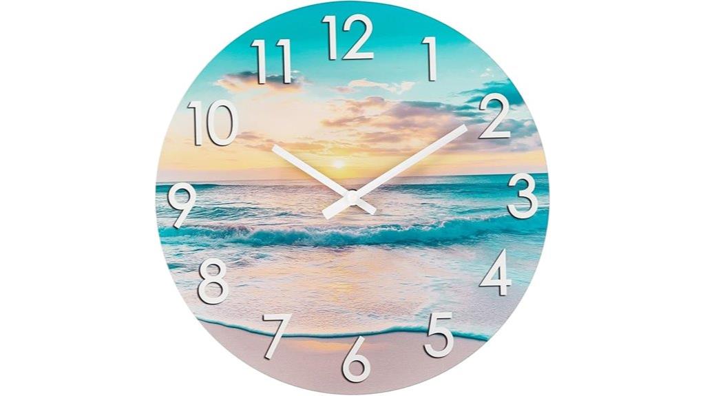 waterproof 12 inch garden clock