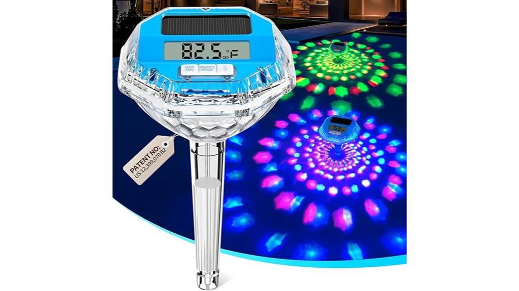 waterproof lcd pool thermometer