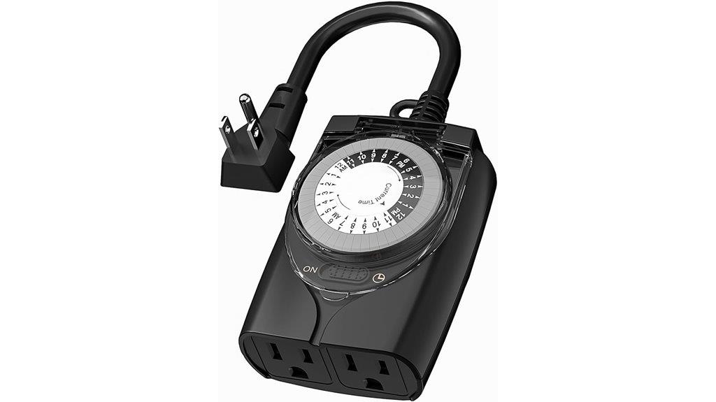 waterproof mechanical timer outlet