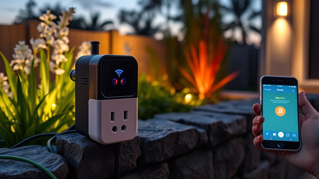 weatherproof power connectivity features