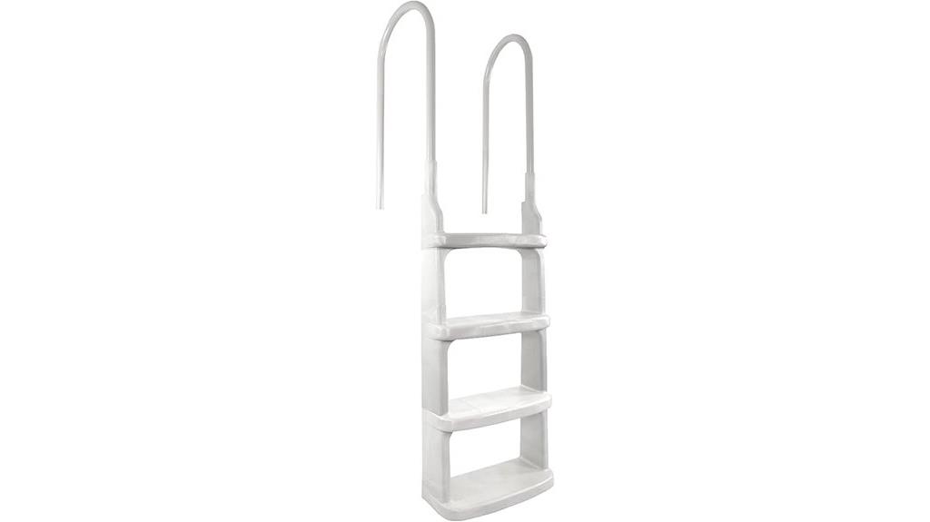 white above ground pool ladder