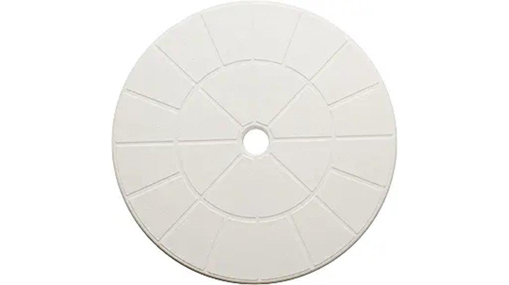 white pool skimmer cover