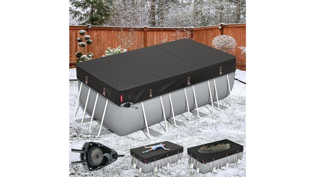 winter pool cover 9x18