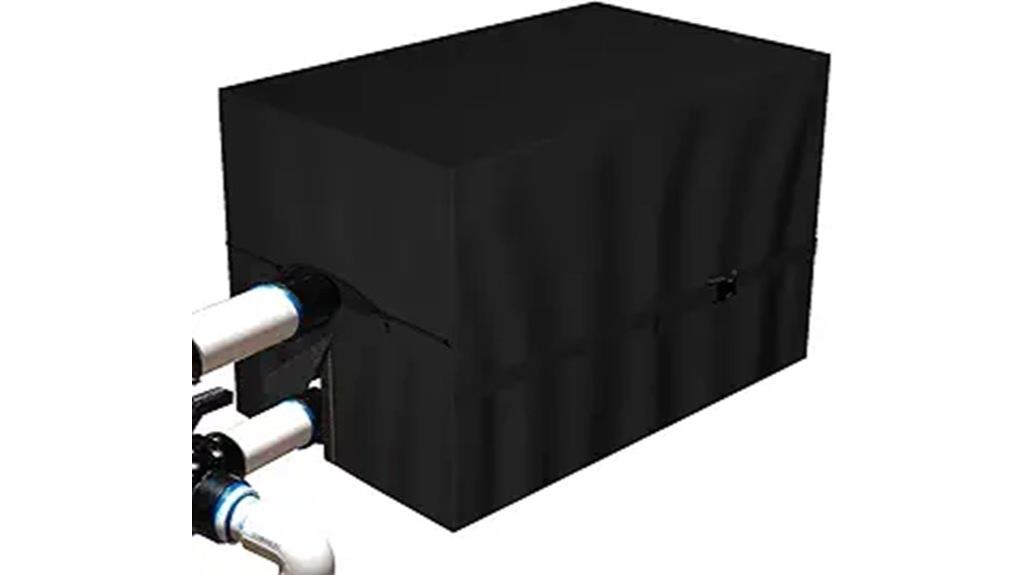 winter pool heat pump cover