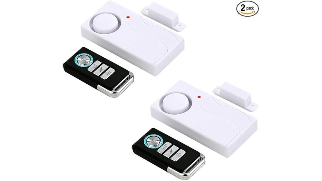 wireless door alarm set