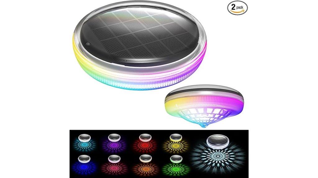 wireless solar pool lights