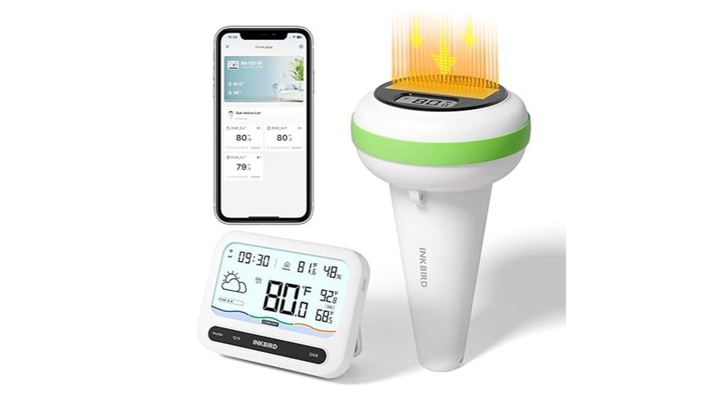 wireless solar pool thermometer
