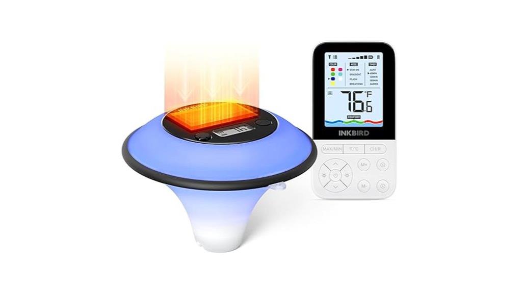 wireless solar pool thermometer