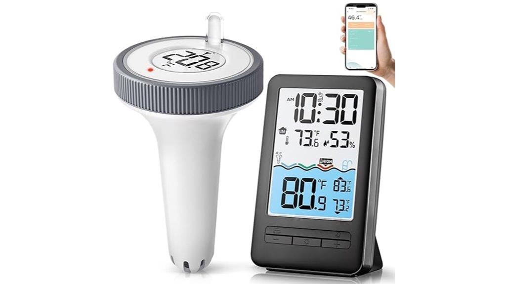 wireless wifi pool thermometer