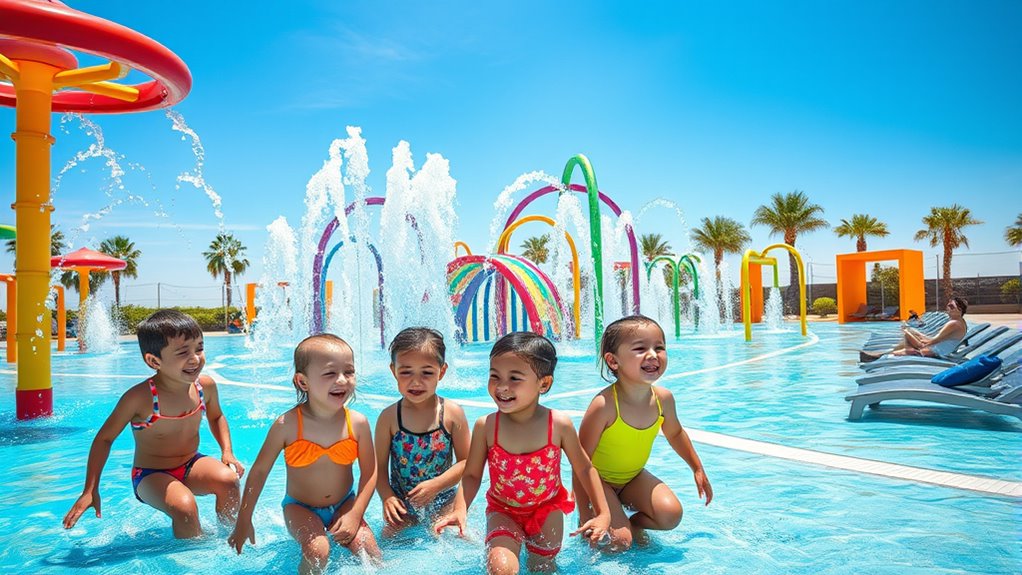 adding splash pad features